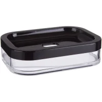 Ando Soap Dish - Black Acrylic - undefined undefined