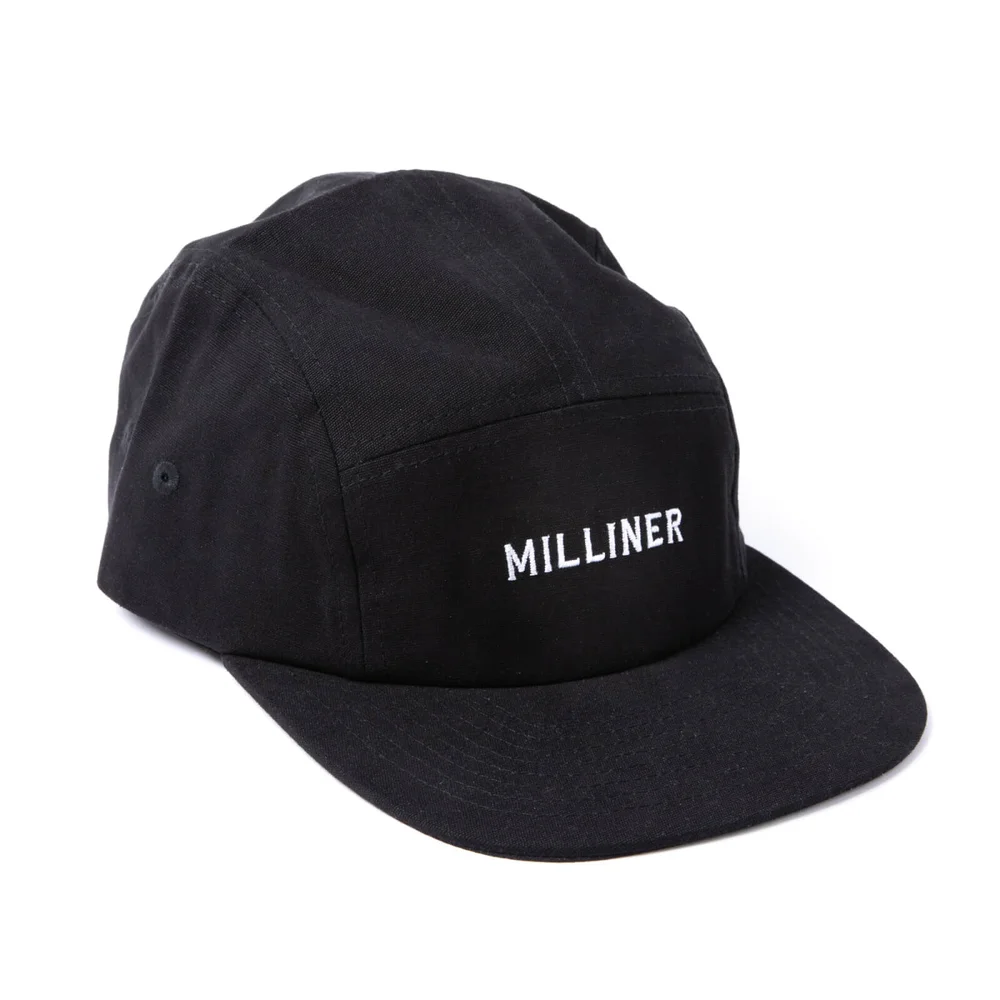 Milliner 5 Panel Cotton Black with Milliner Embroidered Image 1