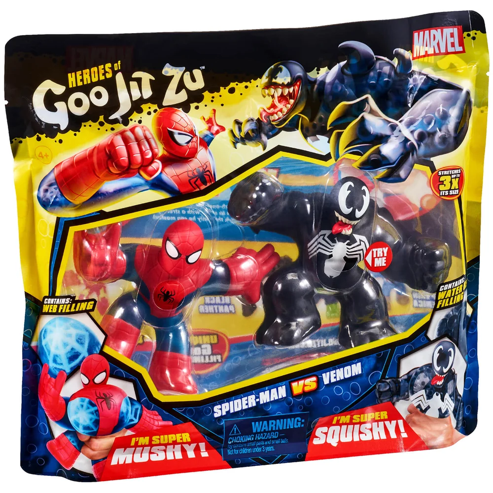 Heroes of Goo Jit Zu Marvel Versus Pack - Spider-Man VS. Venom Image 1