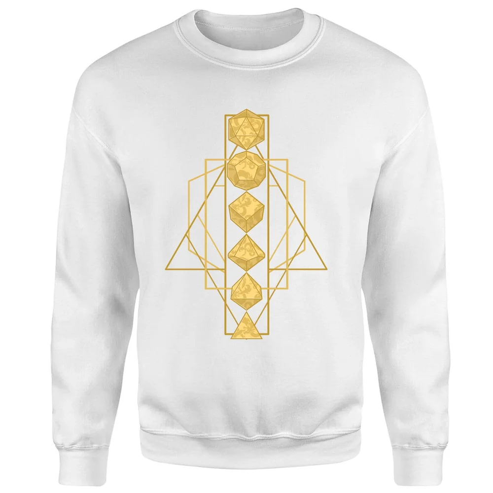 Dungeons & Dragons Celestial Dice Sweatshirt - White - S Image 1