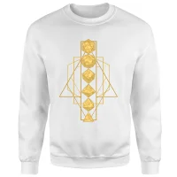 Dungeons & Dragons Celestial Dice Sweatshirt - White
