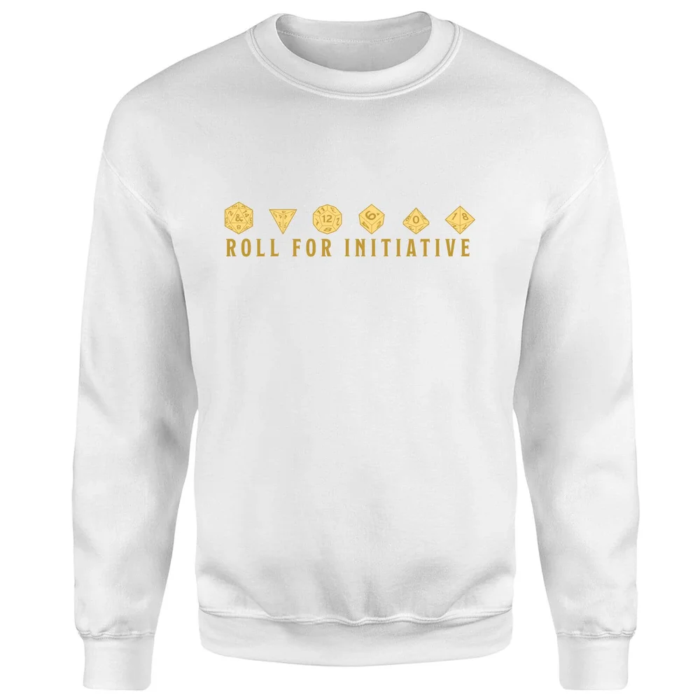 Dungeons & Dragons Roll For Initiative Sweatshirt - White - S Image 1