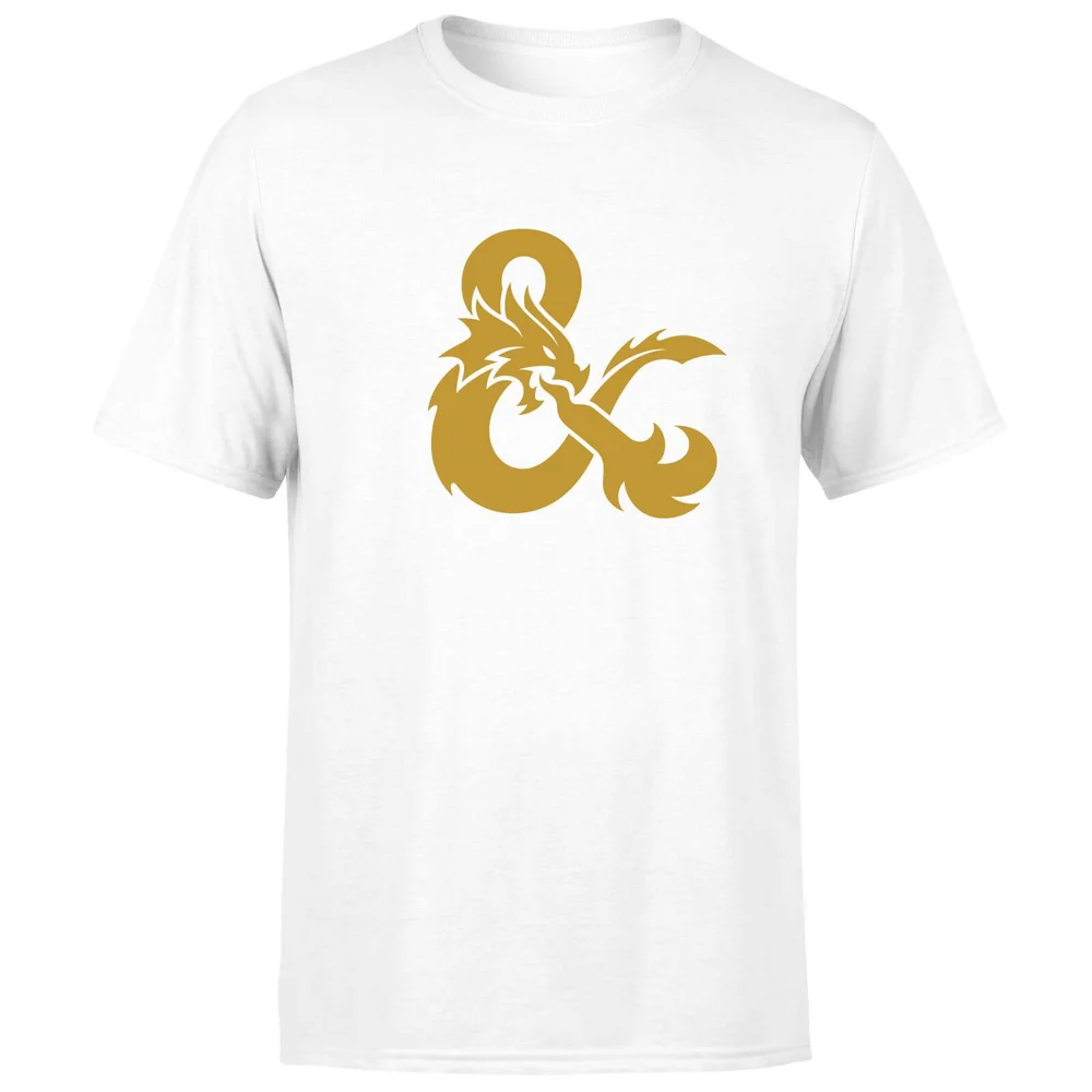Dungeons & Dragons Ampersand Gold Men's T-Shirt - White - S Image 1