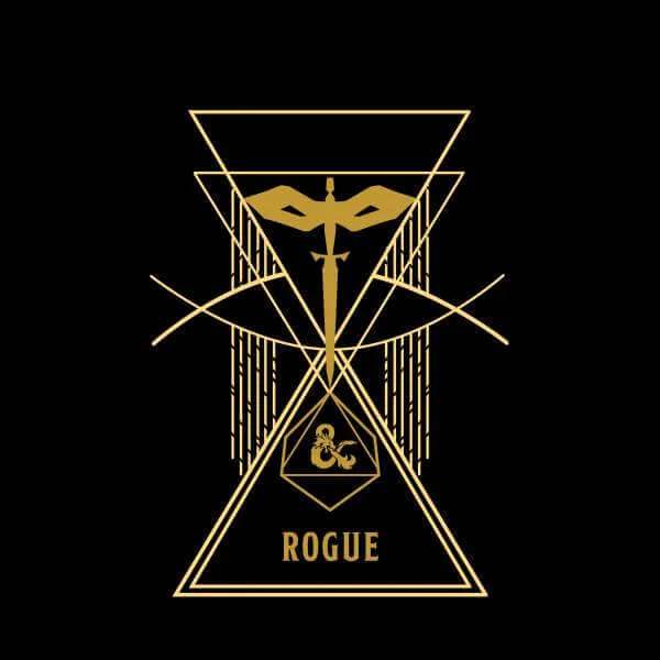 Dungeons & Dragons Rogue Men's T-Shirt - Black