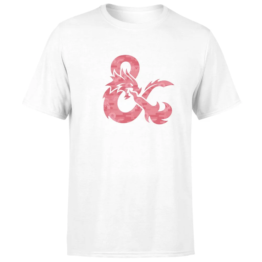 Dungeons & Dragons Ampersand Pink Men's T-Shirt - White - S Image 1