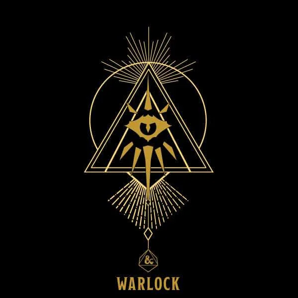 Dungeons & Dragons Warlock Men's T-Shirt - Black