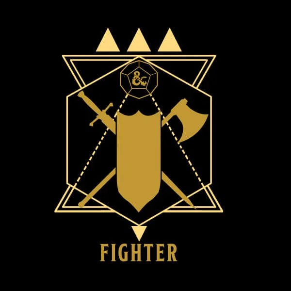 Dungeons & Dragons Fighter Women's T-Shirt - Black