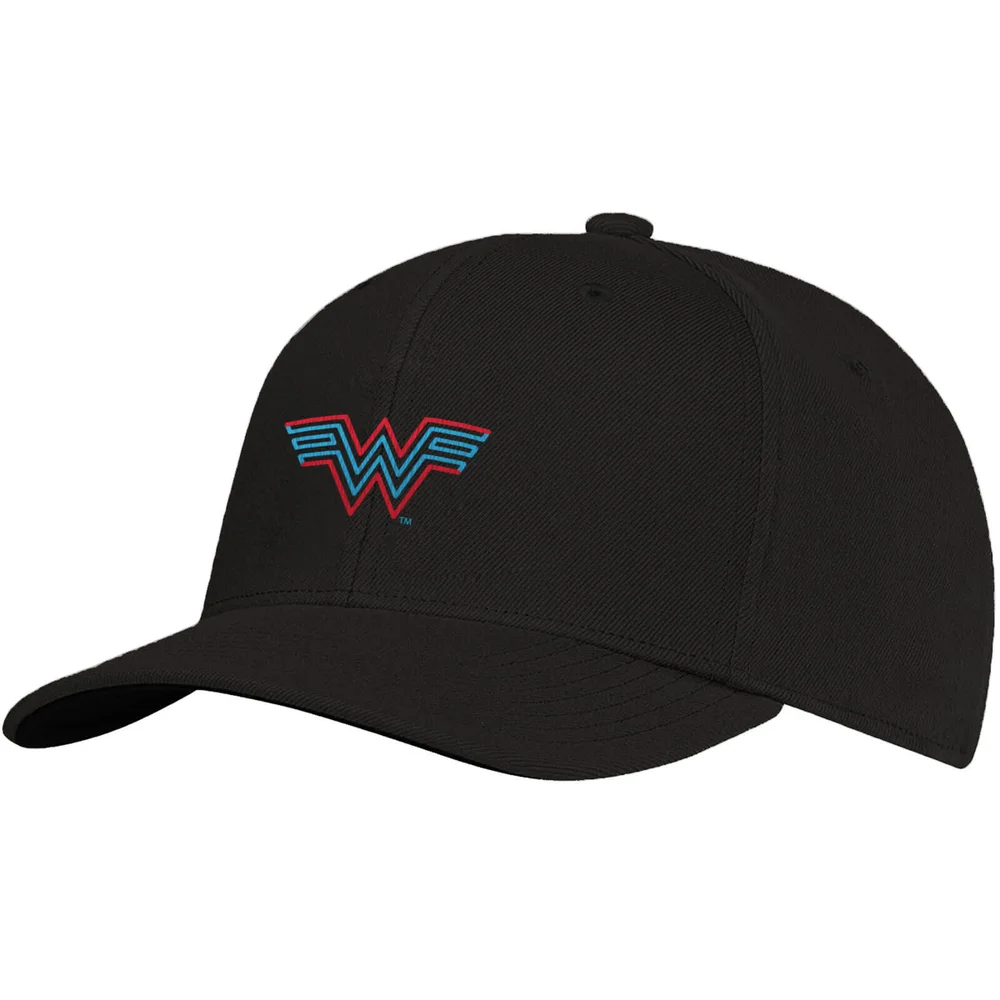 Wonder Woman Embroidered Logo Cap - Black Image 1