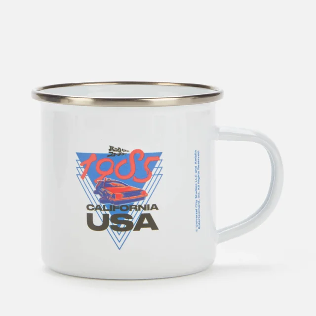 Back to the future Enamel Mug - White
