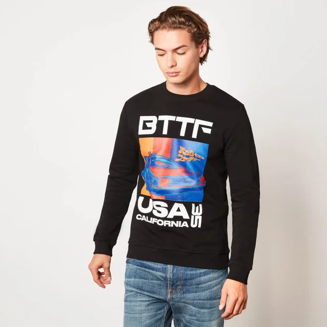 Back to the Future USA35 Unisex Sweatshirt - Black