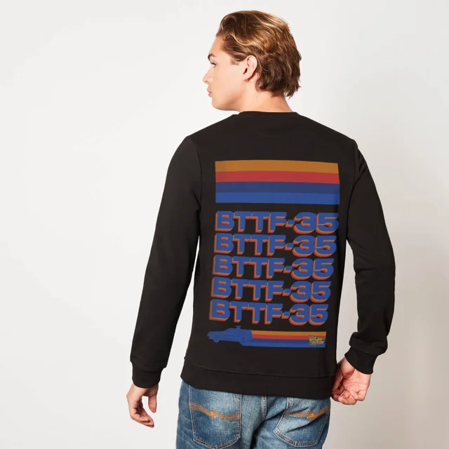 Back to the Future 3D Logo Unisex Long sleeve - Black