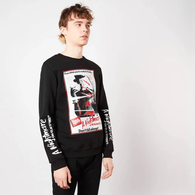 A Nightmare On Elm Street Don't Fall Asleep Sweatshirt - Black