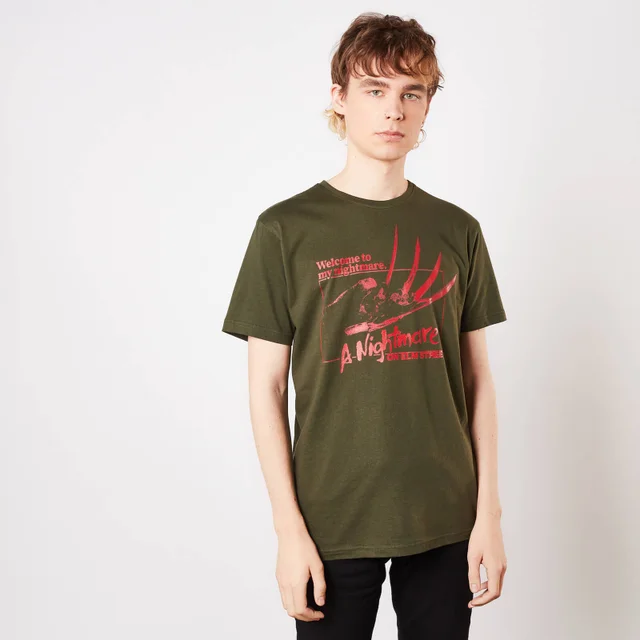 A Nightmare On Elm Street Welcome To My Nightmare Men's T-Shirt - Green