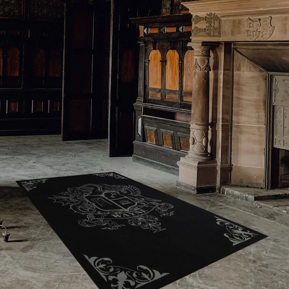 Exclusive DC Batman Wayne Manor Large Printed Area Rug 6 X 4FT Image 1