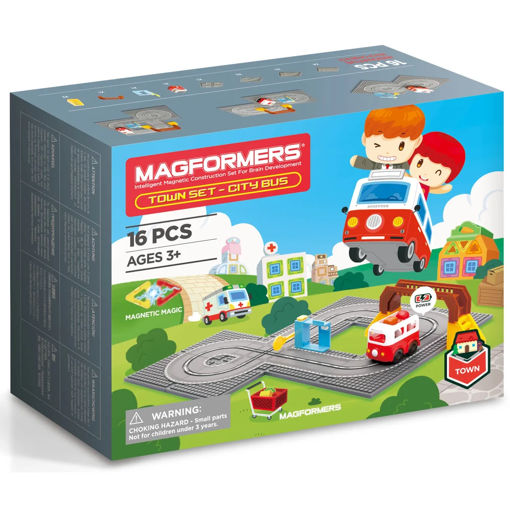 Magformers Town Set - City Bus Image 1