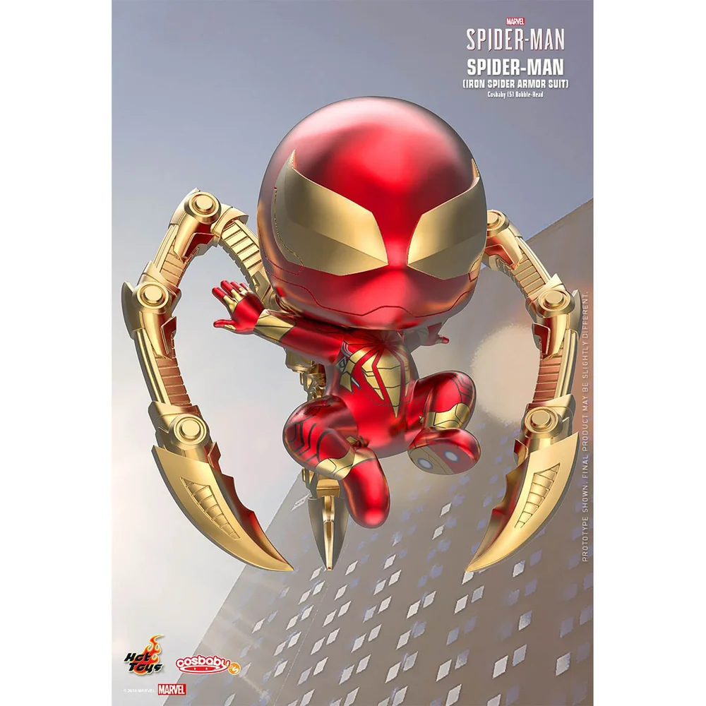 Hot Toys Cosbaby Marvel's Spider-Man PS4 - Spider-Man (Iron Spider Armor Suit Version) Figure Image 1