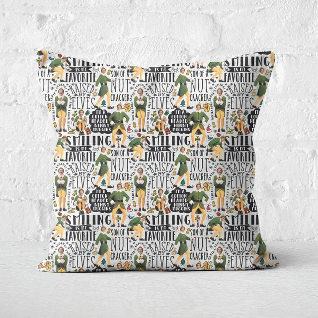 Elf Quotes Square Cushion