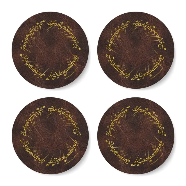 Lord Of The Rings Elvish Script Coaster Set