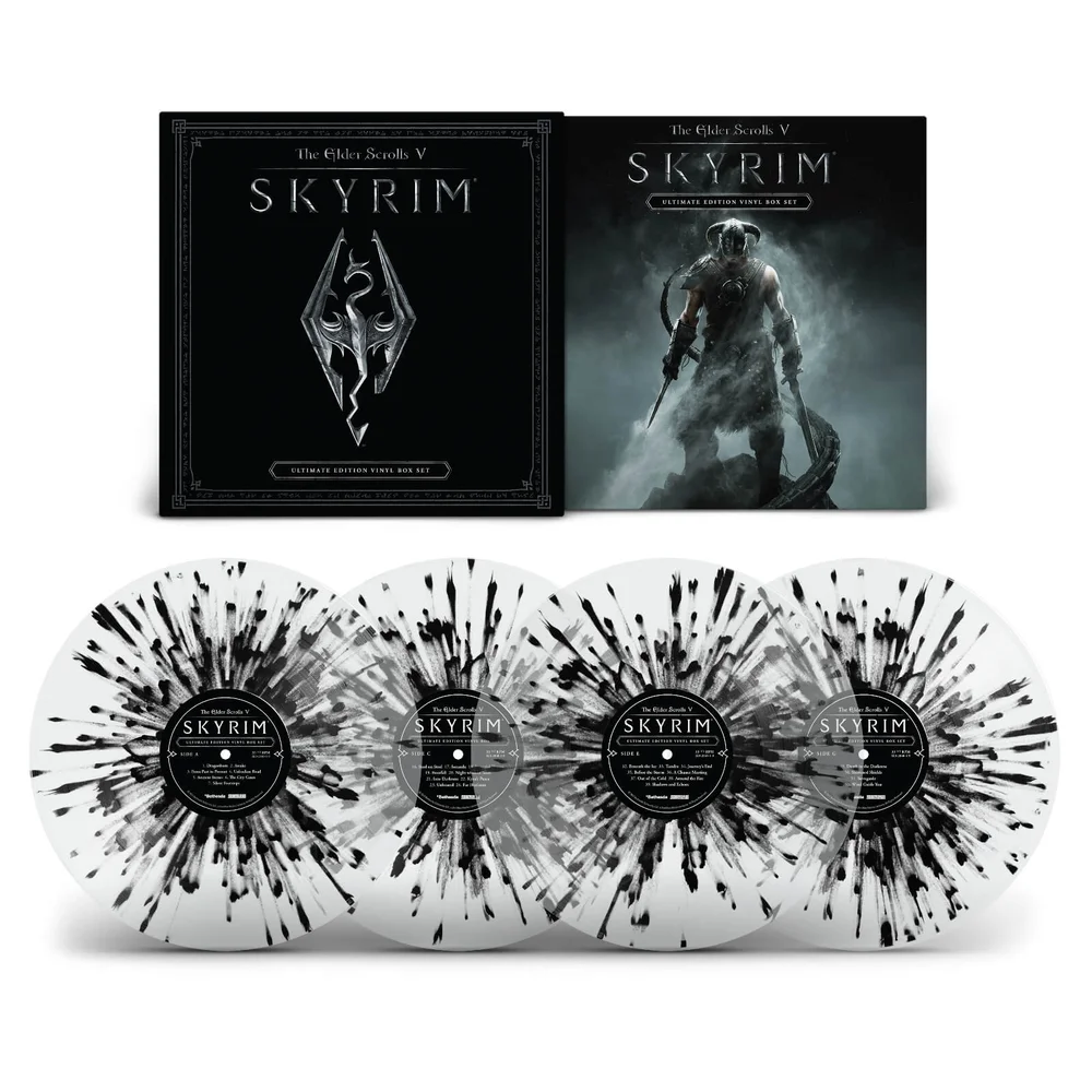 The Elder Scrolls IV: Skyrim Zavvi Exclusive 4x Colour Vinyl Box Set Image 1