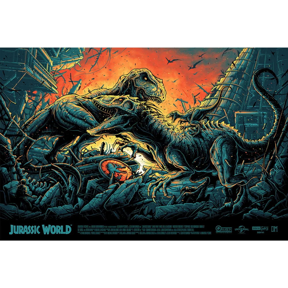 Jurassic World Screenprint by Dan Mumford Image 1