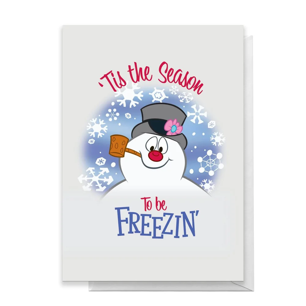 Tis The Season To Be Freezin' Greetings Card - Large Card Image 1