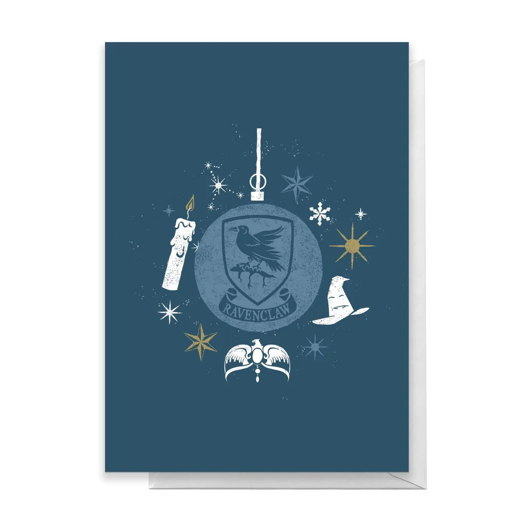 Harry Potter Ravenclaw Christmas Greetings Card - Standard Card Image 1