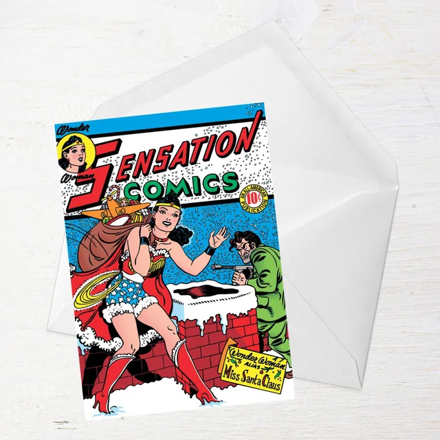 Wonder Woman Christmas Greetings Card
