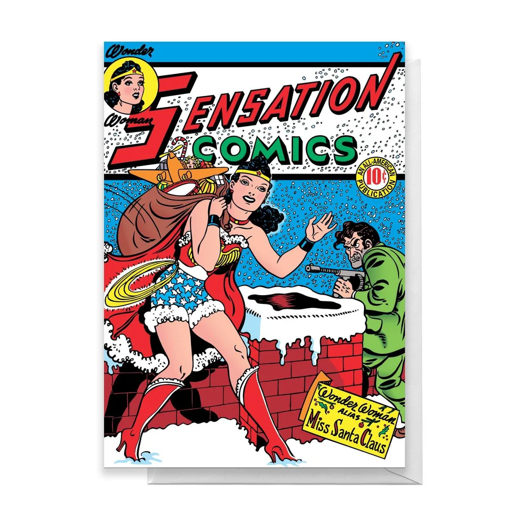 Wonder Woman Christmas Greetings Card - Standard Card Image 1