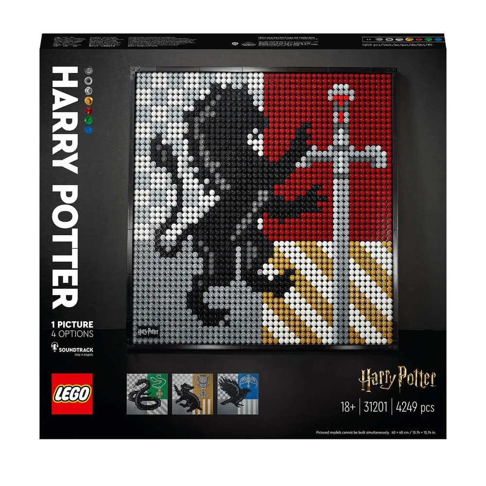 LEGO Art Harry Potter: Hogwarts Crests Poster Canvas Set (31201) Image 1