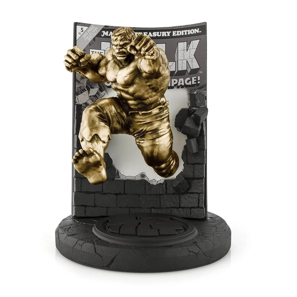 Royal Selangor Hulk Marvel Treasury Edition Gold Limited Edition Statue Image 1
