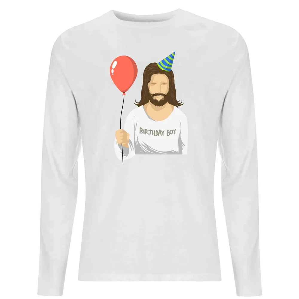 Birthday Boy Unisex Long Sleeve T-Shirt - White - S Image 1