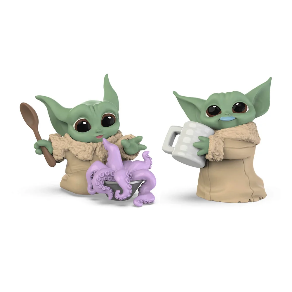 Star Wars The Bounty Collection The Child 2-Pack Tentacle Soup Surprise, Blue Milk Mustache Posed Figures Image 1