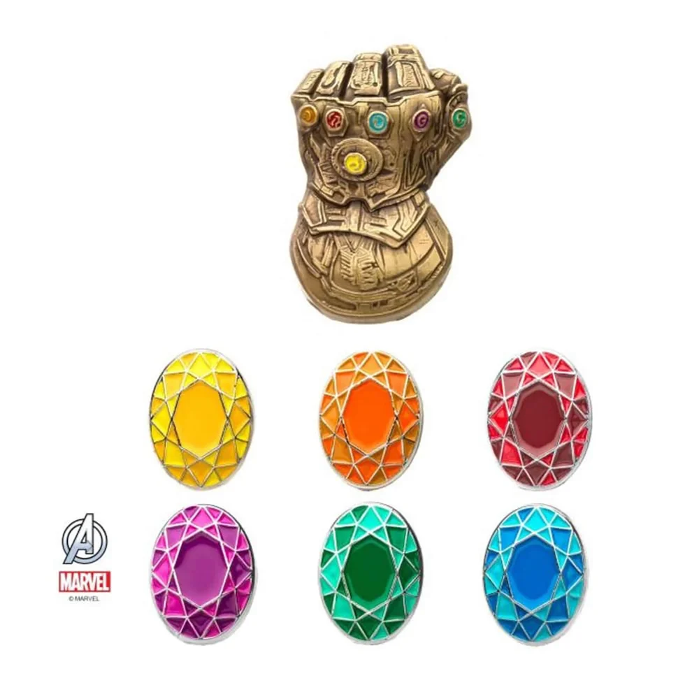 Marvel Avengers Infinity Gauntlet Lapel Pin Set Image 1