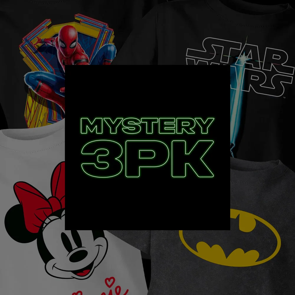 Kids Mystery 3 Pack T-Shirts - Multi - Unisex - 5-6 Years Image 1