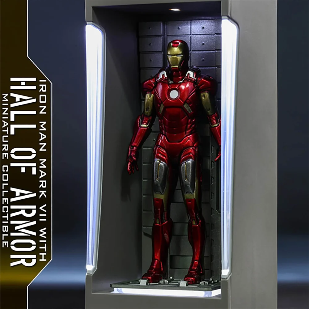 Hot Toys Marvel Miniature Figure: Iron Man 3 - Iron Man Mark 7 (with Hall of Armor) Image 1