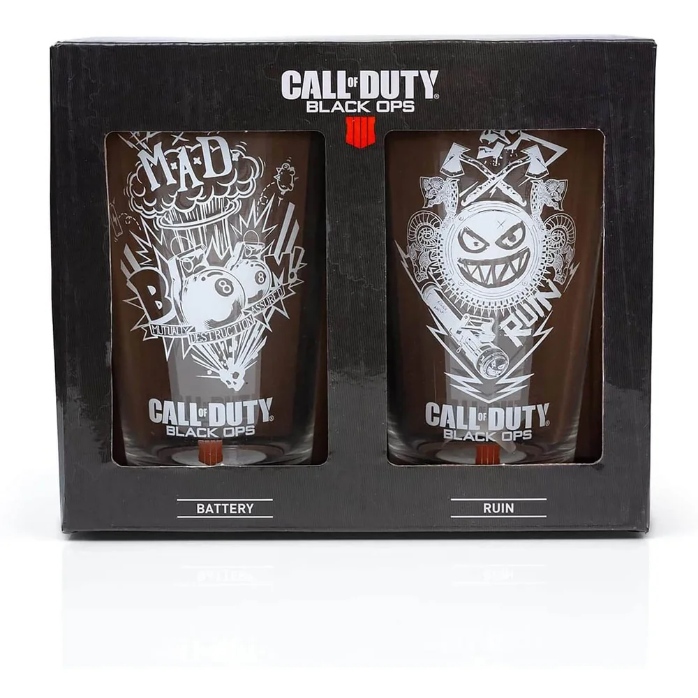 Call of Duty Two Pack of Glasses in a Presentation Box Image 1