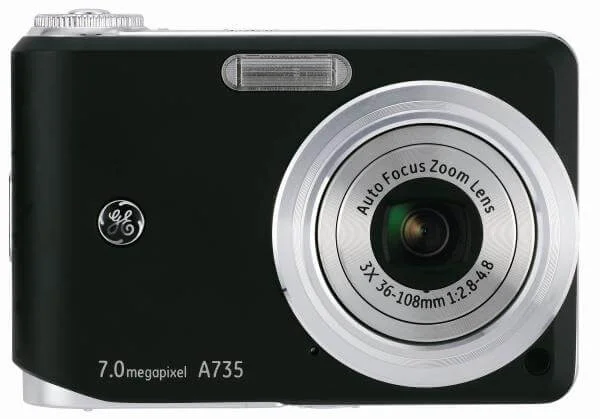 GE A735 7.0 Megapixel Black Digital Camera Image 1