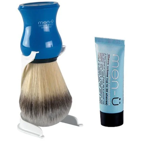 Men-U Premier Shaving Brush - Blue Image 1
