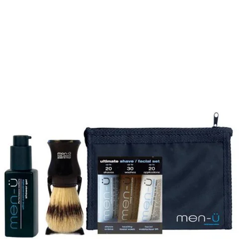 Men-U Compact Travel Kit with Black Brush Image 1