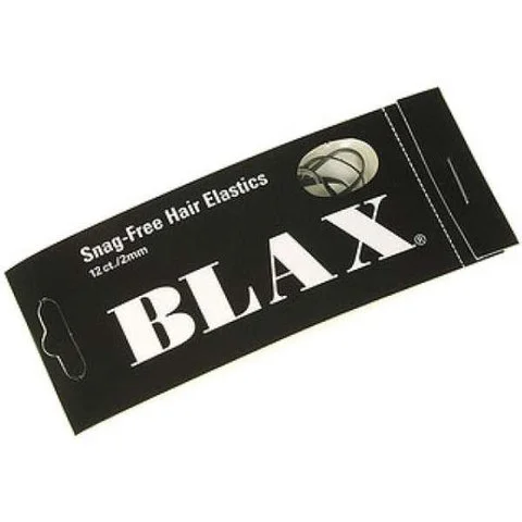 Blax Snag-Free 2mm Mini Braid Elastics - Black/Clear Image 1