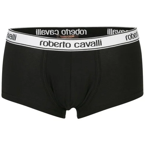 Roberto Cavalli Men's Monochrome Boxer Shorts - Black - XXS - Black Image 1