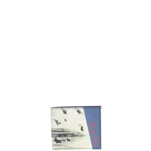 DIESEL HIRESH SMALL PU WALLET - LONDON FOG/INSIGNIA BLUE Image 1
