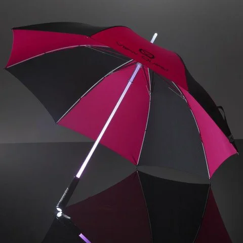 View Quest LED Umbrella - Black/Pink Image 1