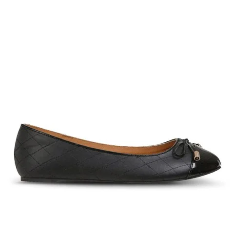 Love Sole Women's Quilted Pumps - Black - 3 - BLACK/BLACK Image 1