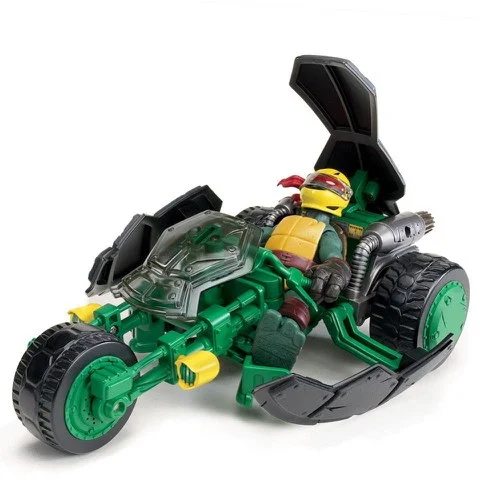 Teenage Mutant Ninja Turtles Ninja Stealth Bike and Exclusive Raphael Image 1