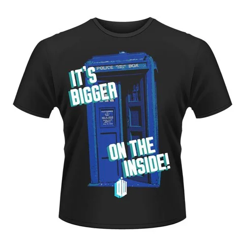 Doctor Who Men's T-Shirt - Tardis - M - Black Image 1