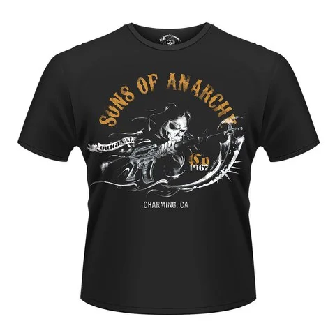 Sons of Anarchy Men's T-Shirt - 1967 - L - Black Image 1