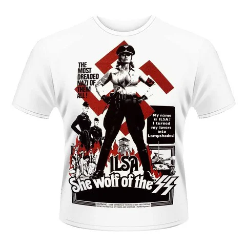 Ilsa: She Wolf Of The SS Men's T-Shirt - L - White Image 1