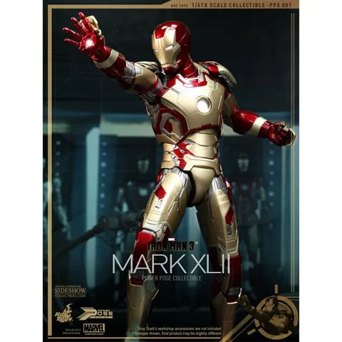 Hot Toys Iron Man Mark XlII Power Pose 1/6 Scale Statue Image 1