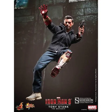 Hot Toys Iron Man Tony Stark (The Mechanic) 1:6 Scale Figure Image 1
